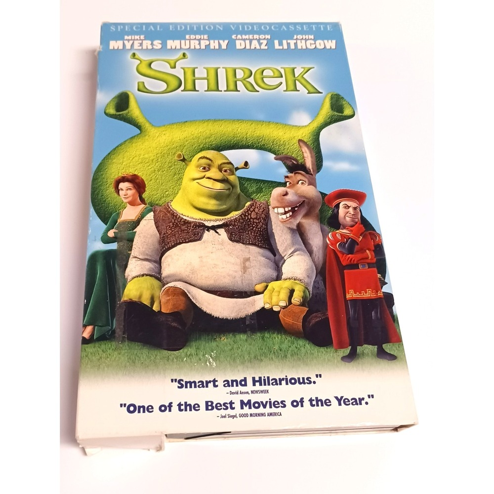 RARE! VTG 2001 SHREK Special Edition Videocassette Extended Ending Big Box VHS